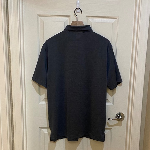 Callaway-Opti Drive Golf Shirt Black/Grey Striped-Size‎ Large - Picture 2 of 7